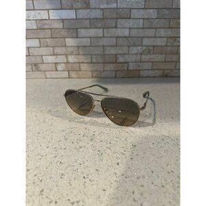 COACH WOMEN SUNGLASSES HC7140 CD474 Shiny Light Gold / Grey Gradient Polarized